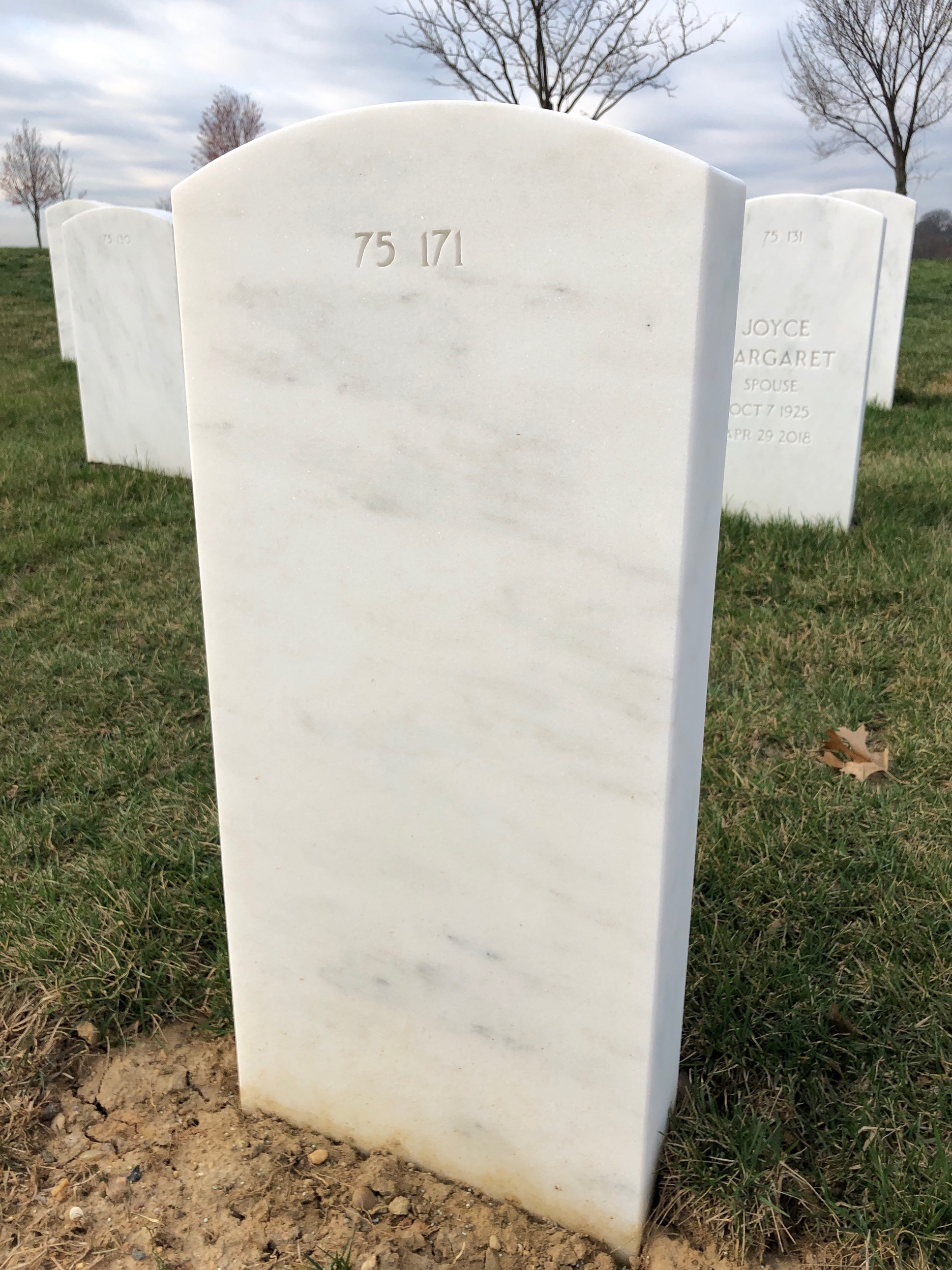 Back of headstone — Donald Breitenberg