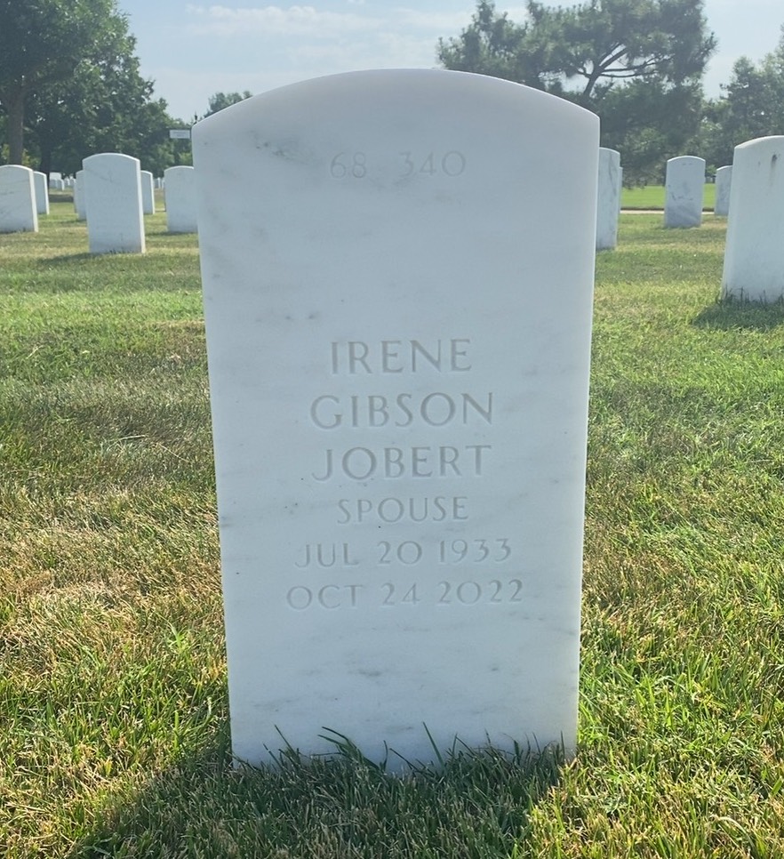 Back of headstone — A Philip Jobert
