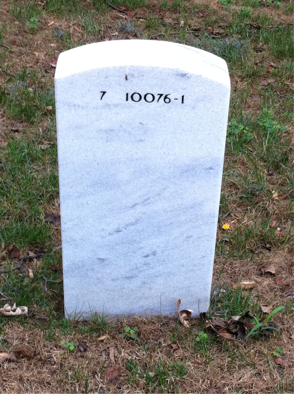 Back of headstone — Robert Wood