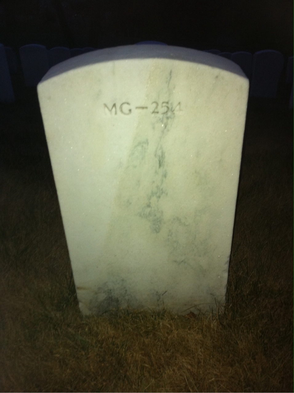 Back of headstone — William Dean Sterton