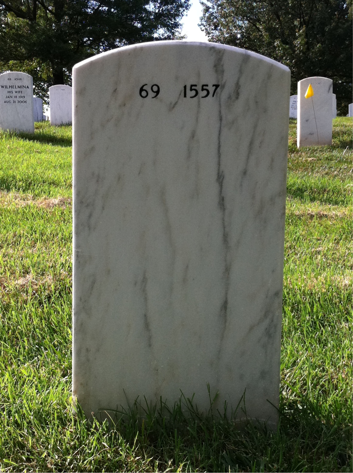 Back of headstone — Timothy Nichols