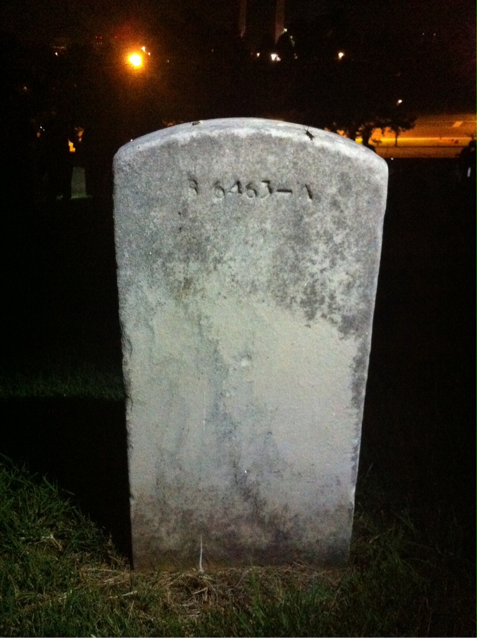 Back of headstone — Peter Anter