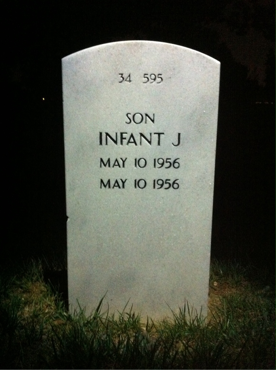 Back of headstone — Francis Happl