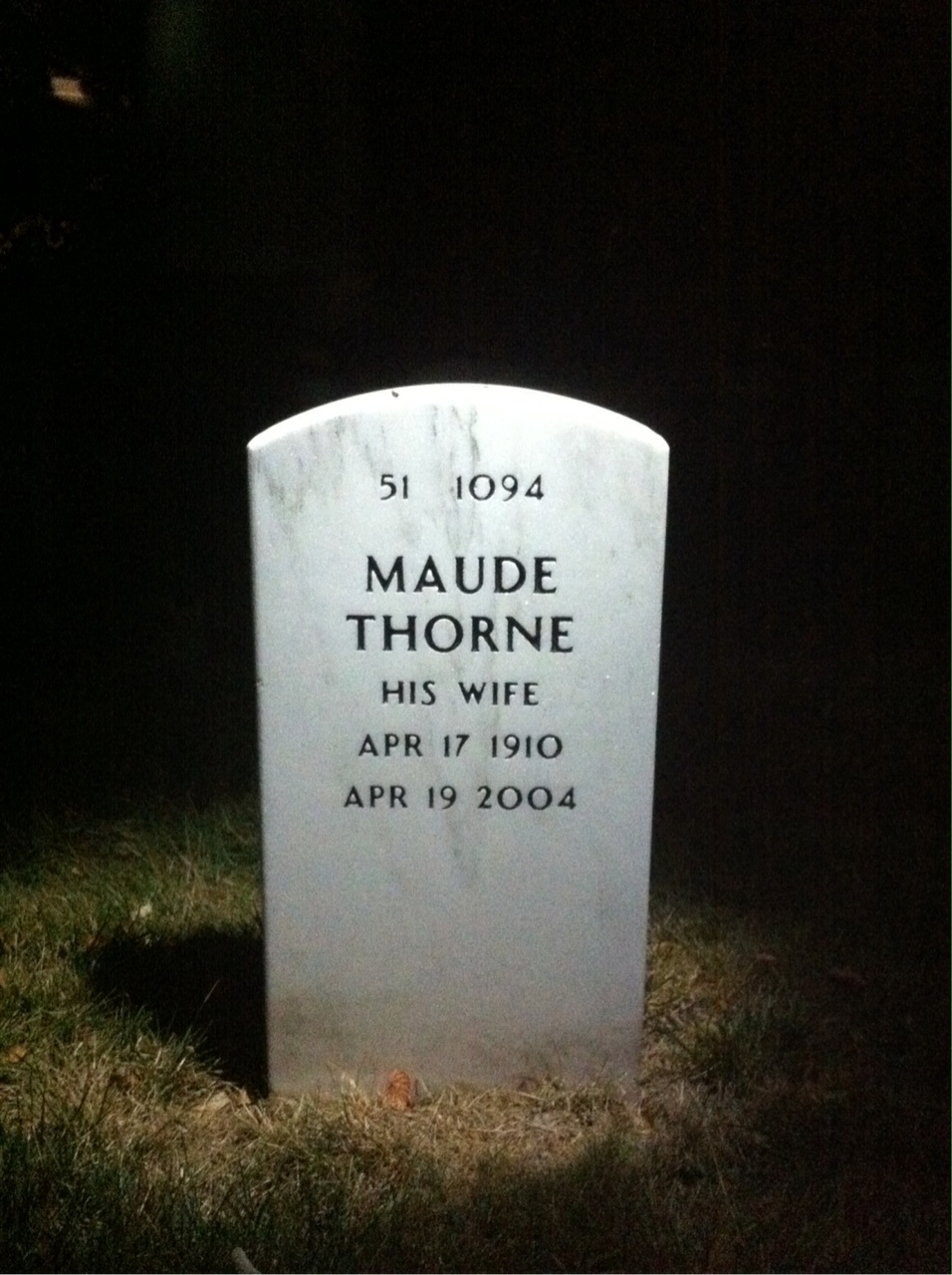 Back of headstone — Alex Smalls
