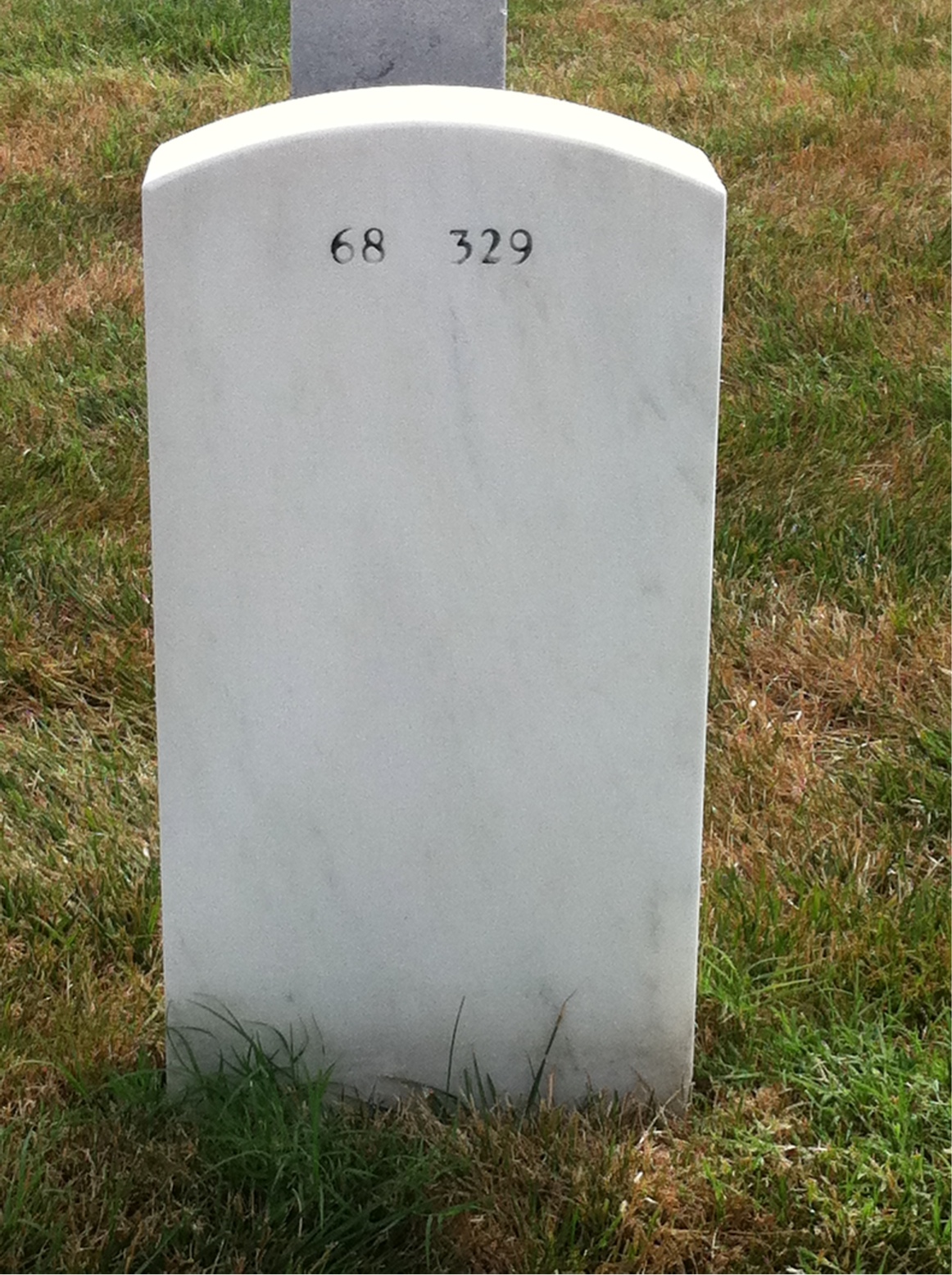 Back of headstone — Kenneth Corey