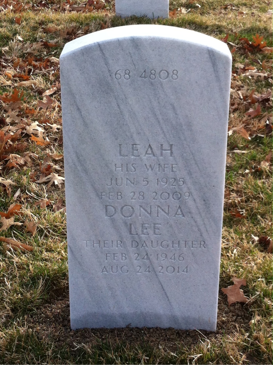 Back of headstone — Jules Levine