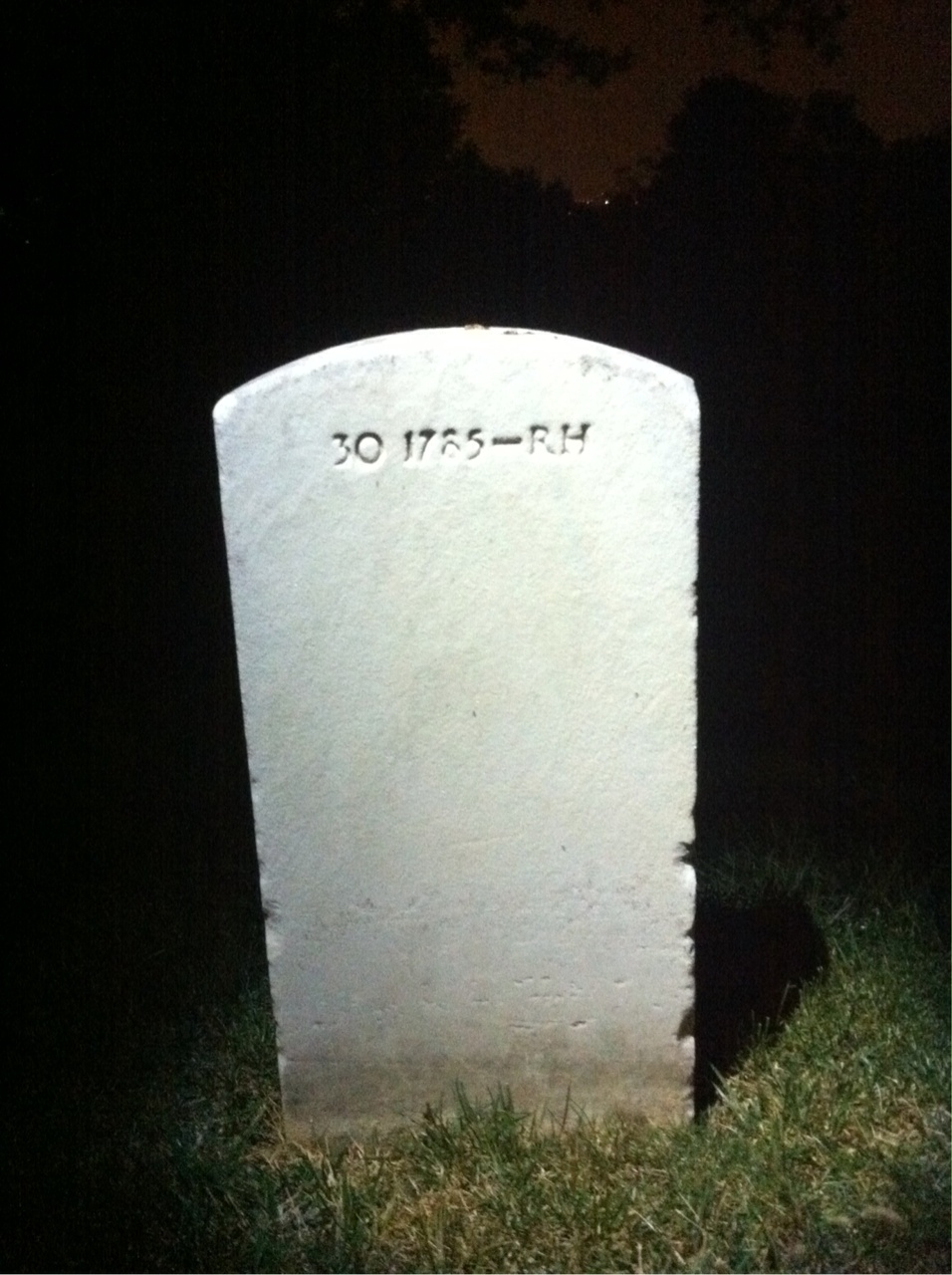 Back of headstone — Karl Morin