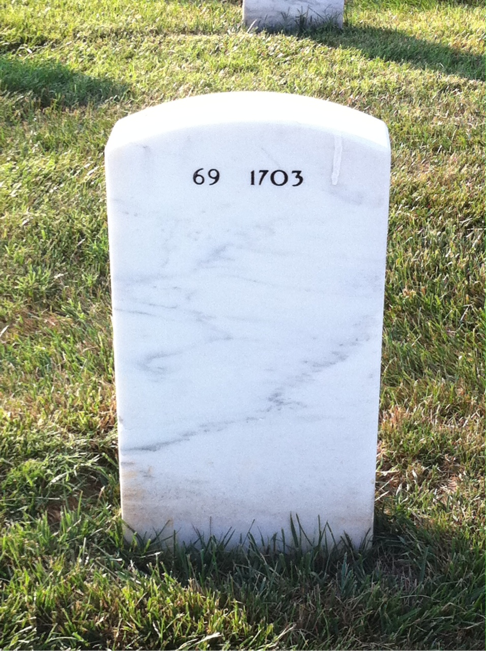 Back of headstone — Jack Holtz