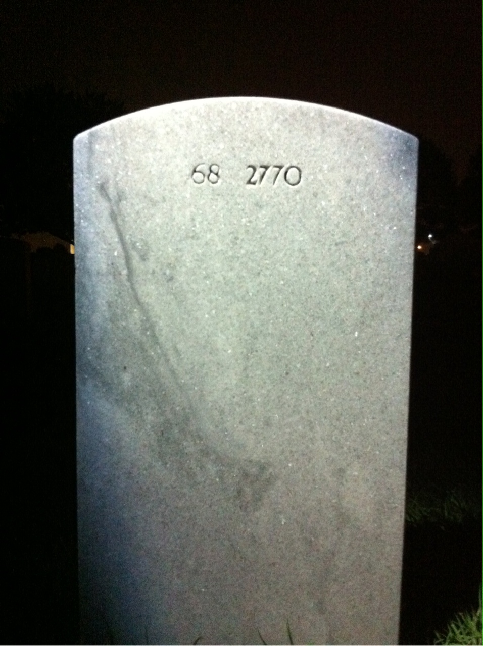 Back of headstone — Thomas Cutt Davis