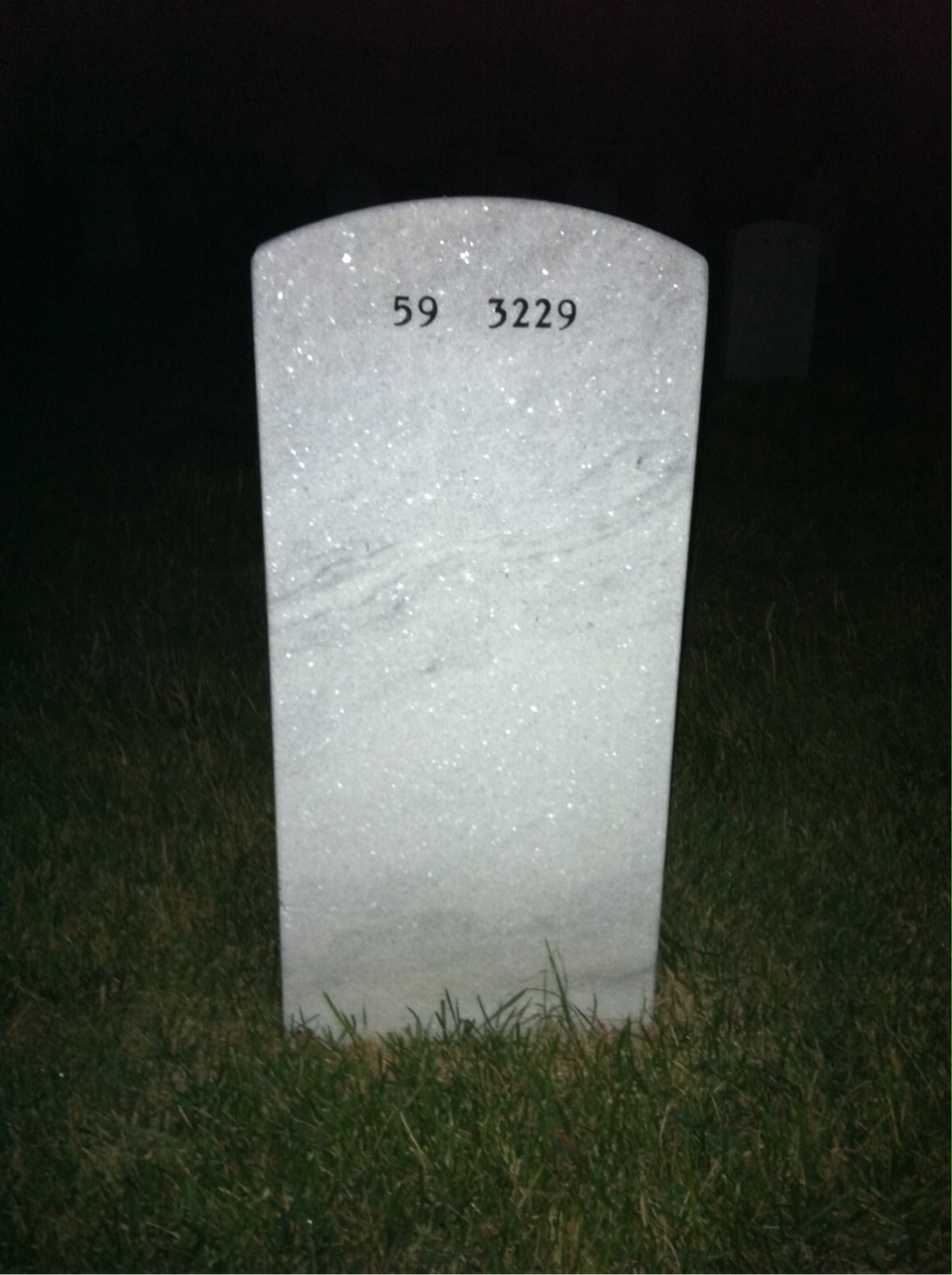 Back of headstone — David Boutte