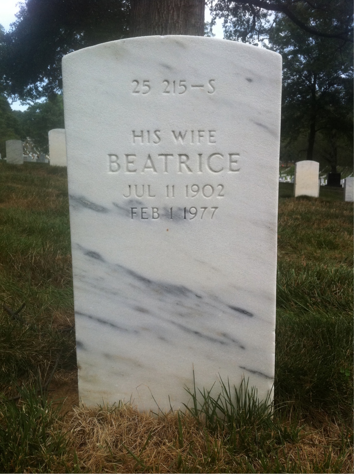 Back of headstone — Isiah Murray