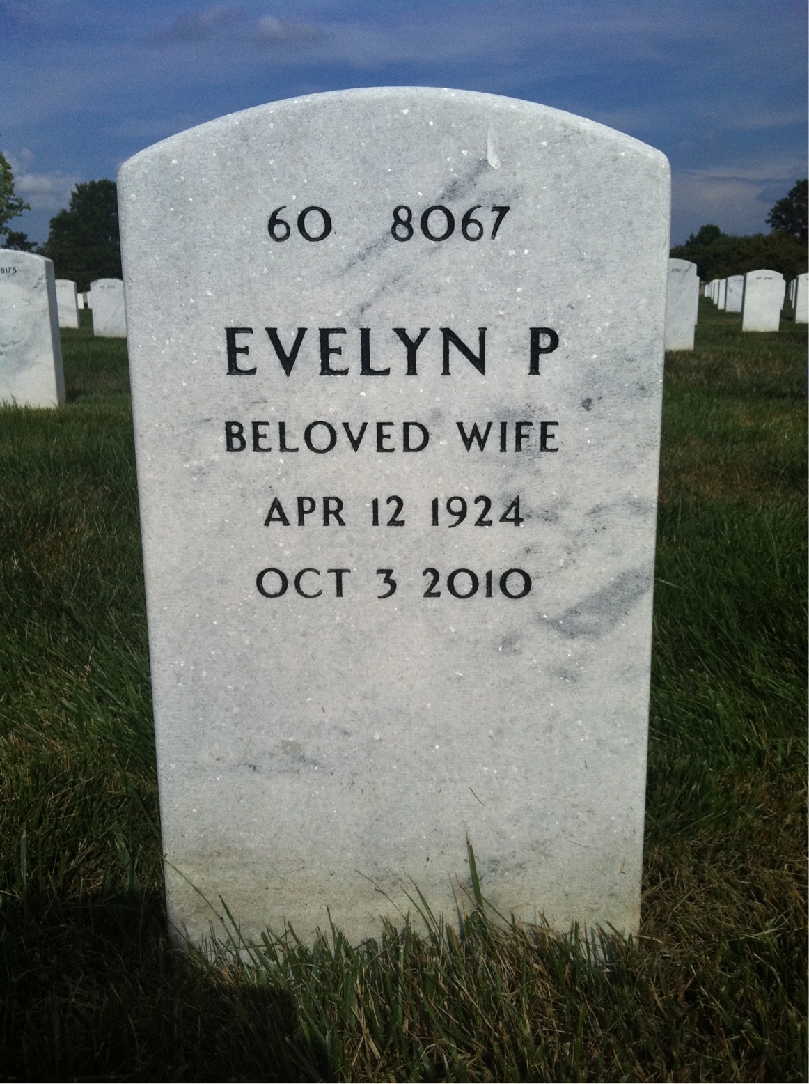 Back of headstone — William Bakun