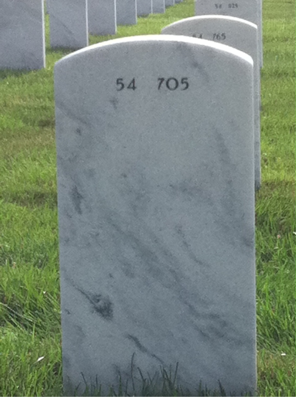 Back of headstone — Joseph Nunez