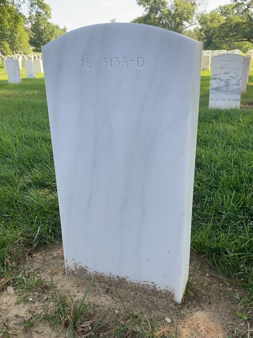 Back of headstone — Antone Andrade