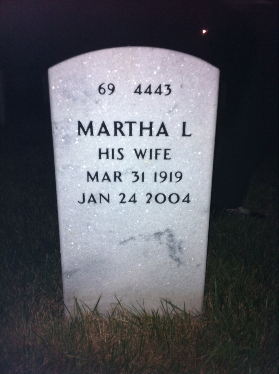 Back of headstone — Harold Ratcliffe