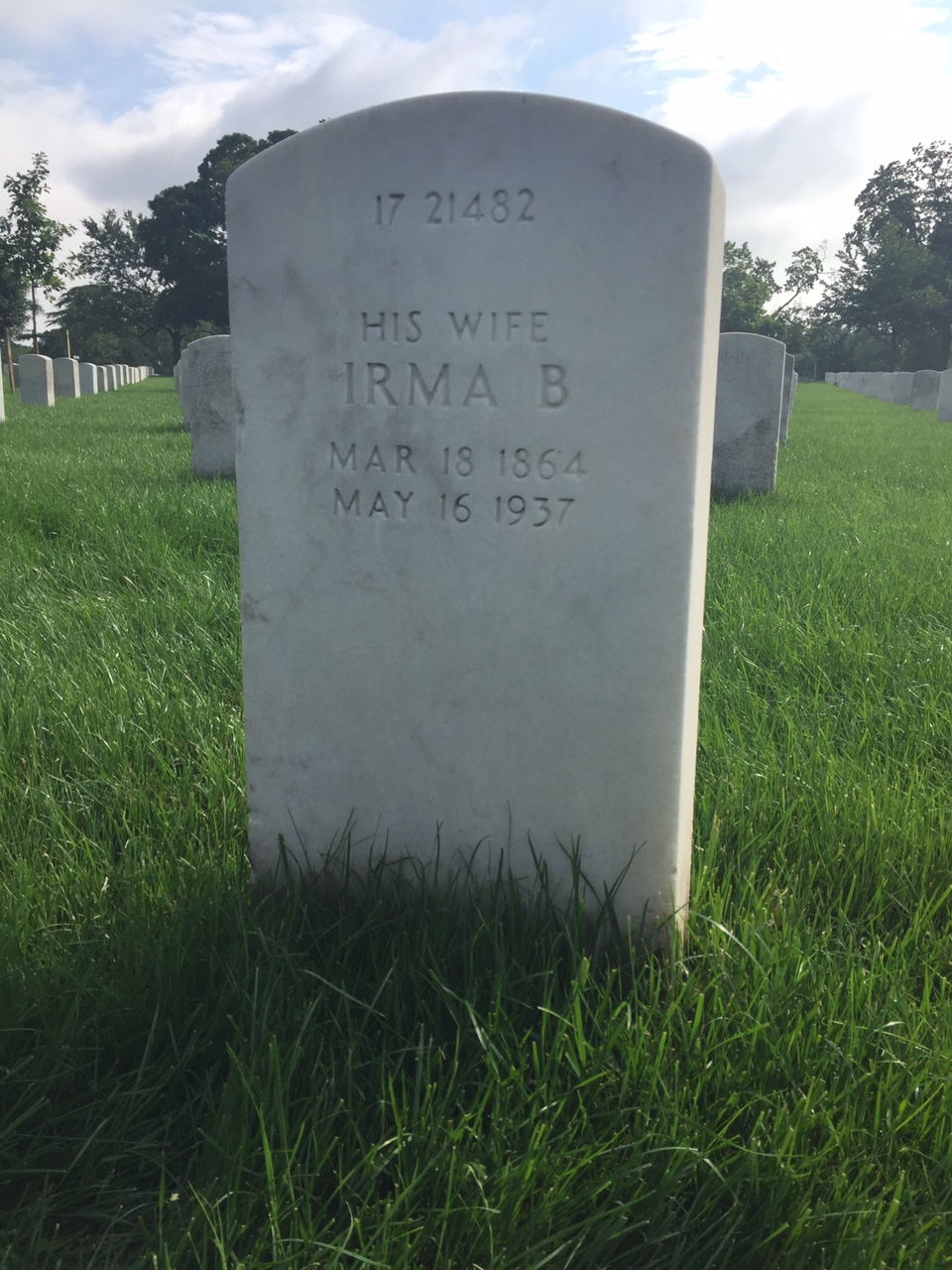 Headstone shared by 2 interments, including Julius Schou