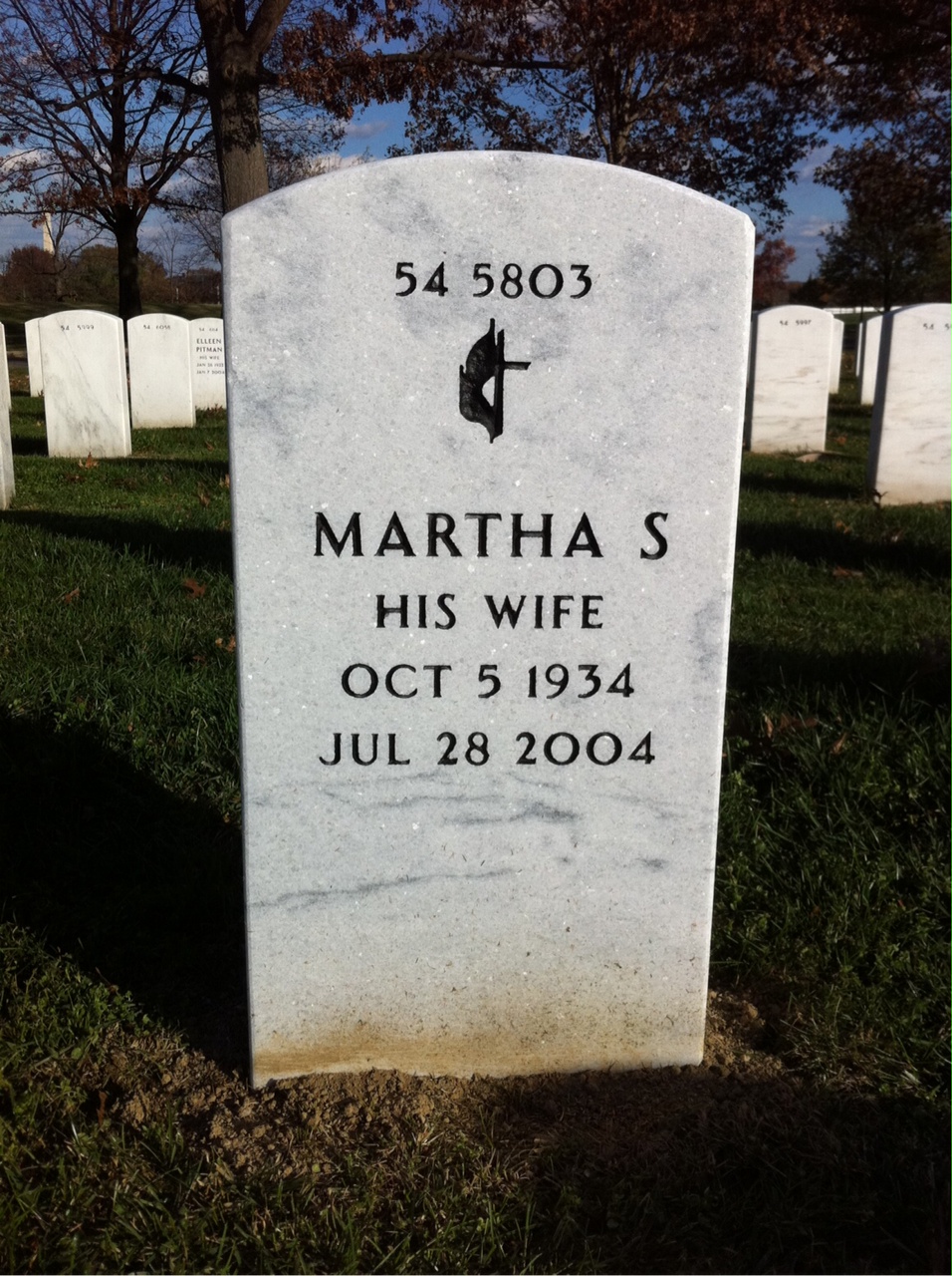 Back of headstone — Paul Thomas