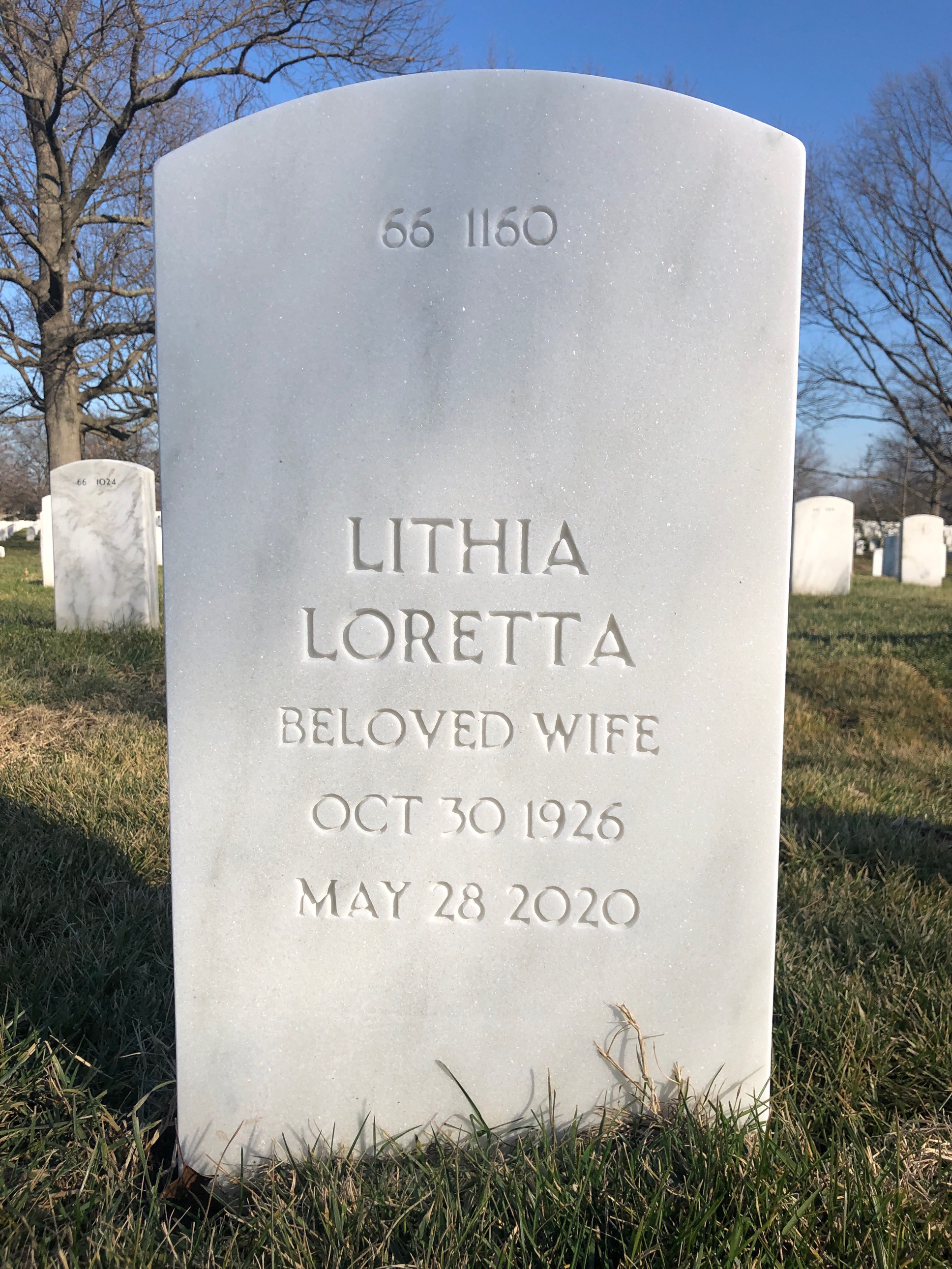 Back of headstone — Hampton Pearson