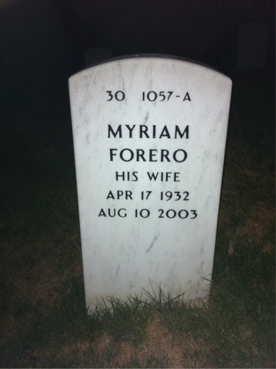 Back of headstone — Peter Rath