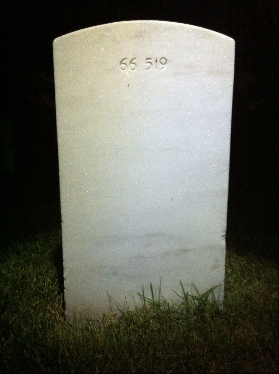 Back of headstone — Raymond Anderson