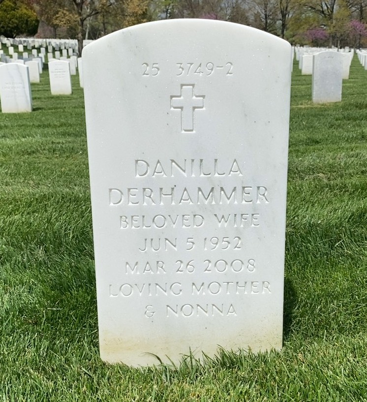 Back of headstone — Richard Derhammer