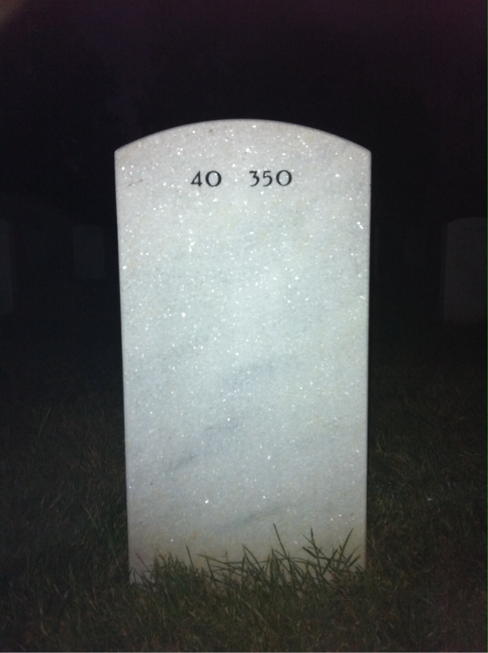 Back of headstone — Herbert Jackson