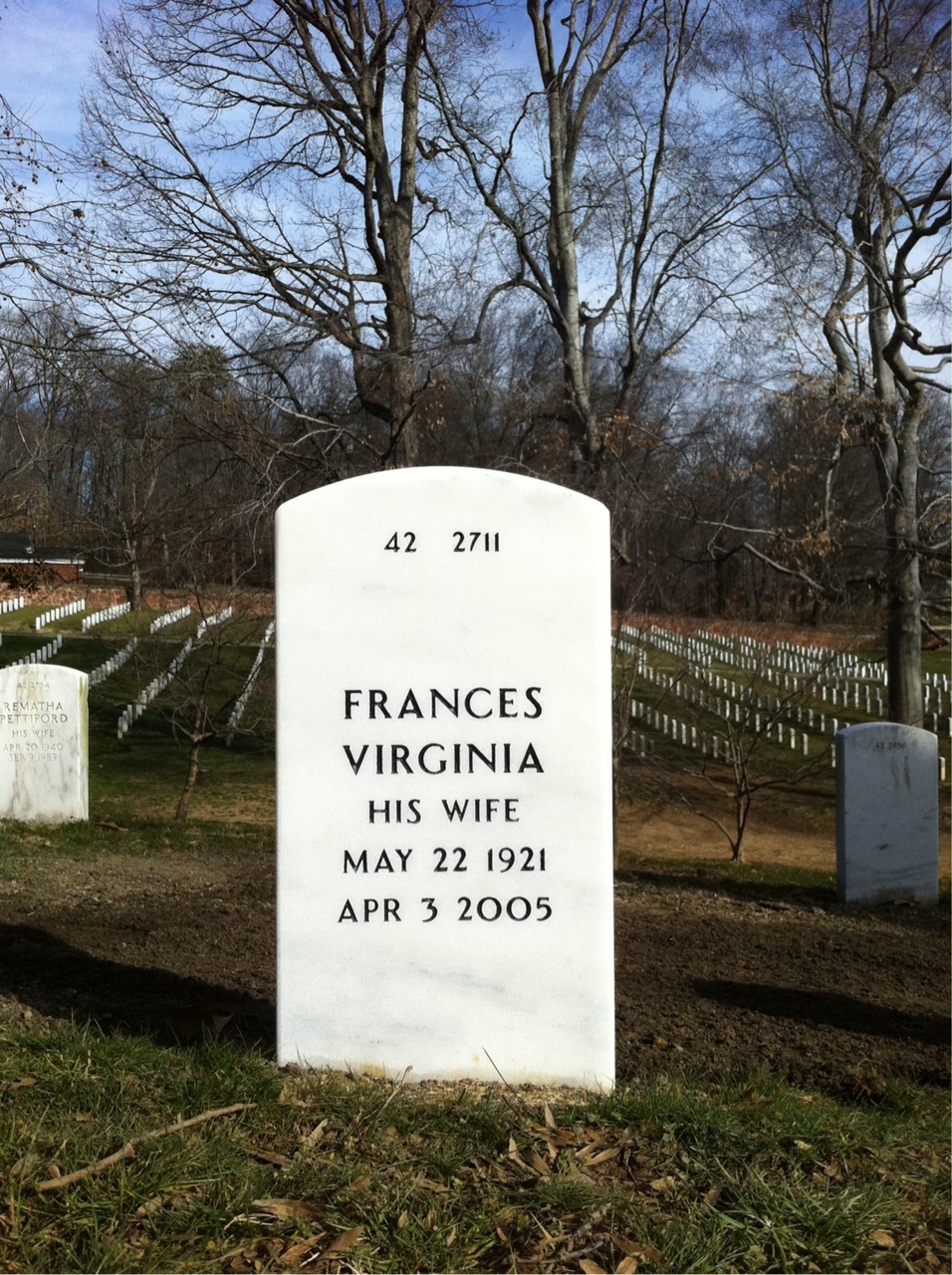 Back of headstone — William Hogan