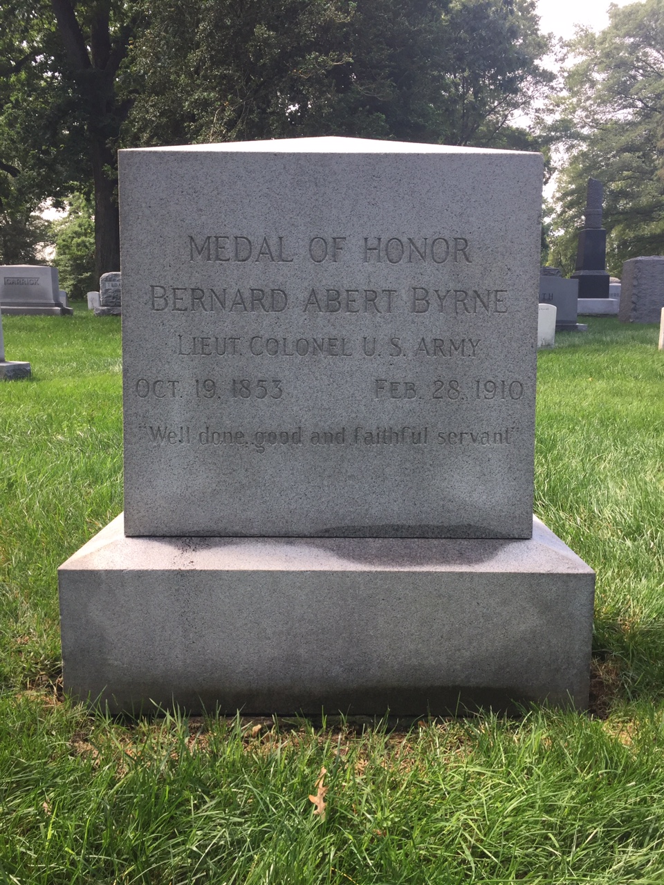 Headstone of Bernard A. Byrne