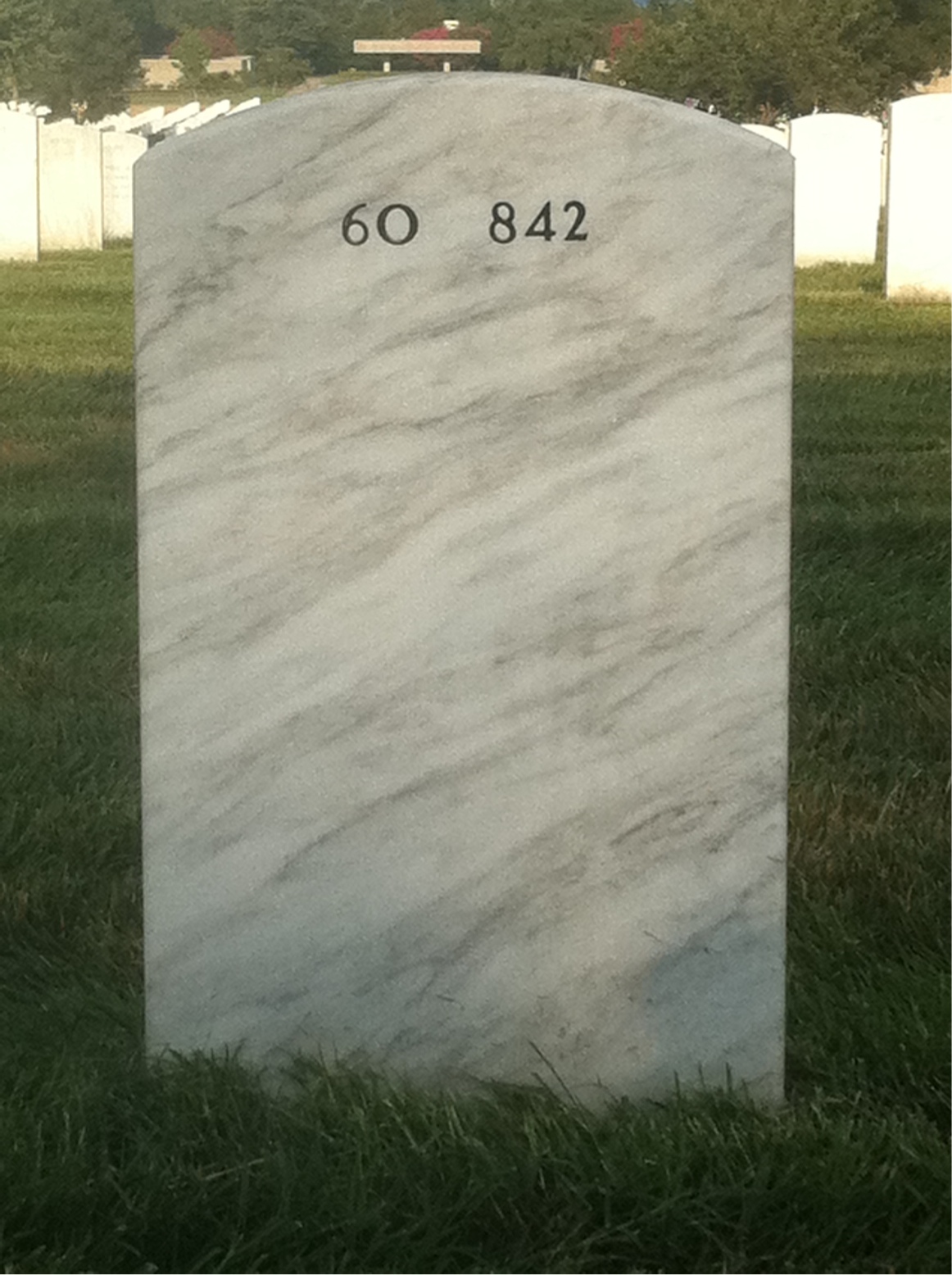 Back of headstone — William Quiles