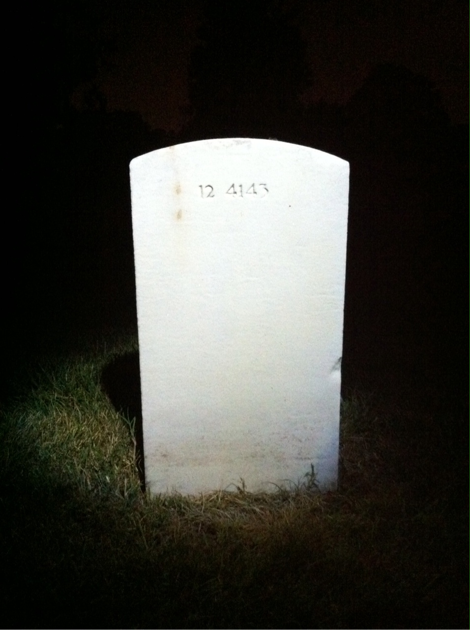 Back of headstone — Nellie Allen