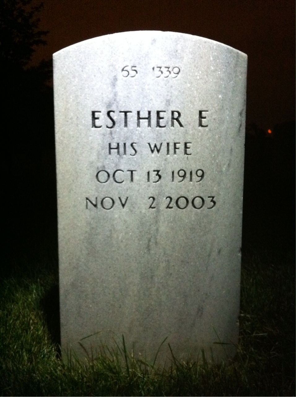 Back of headstone — John Raffety