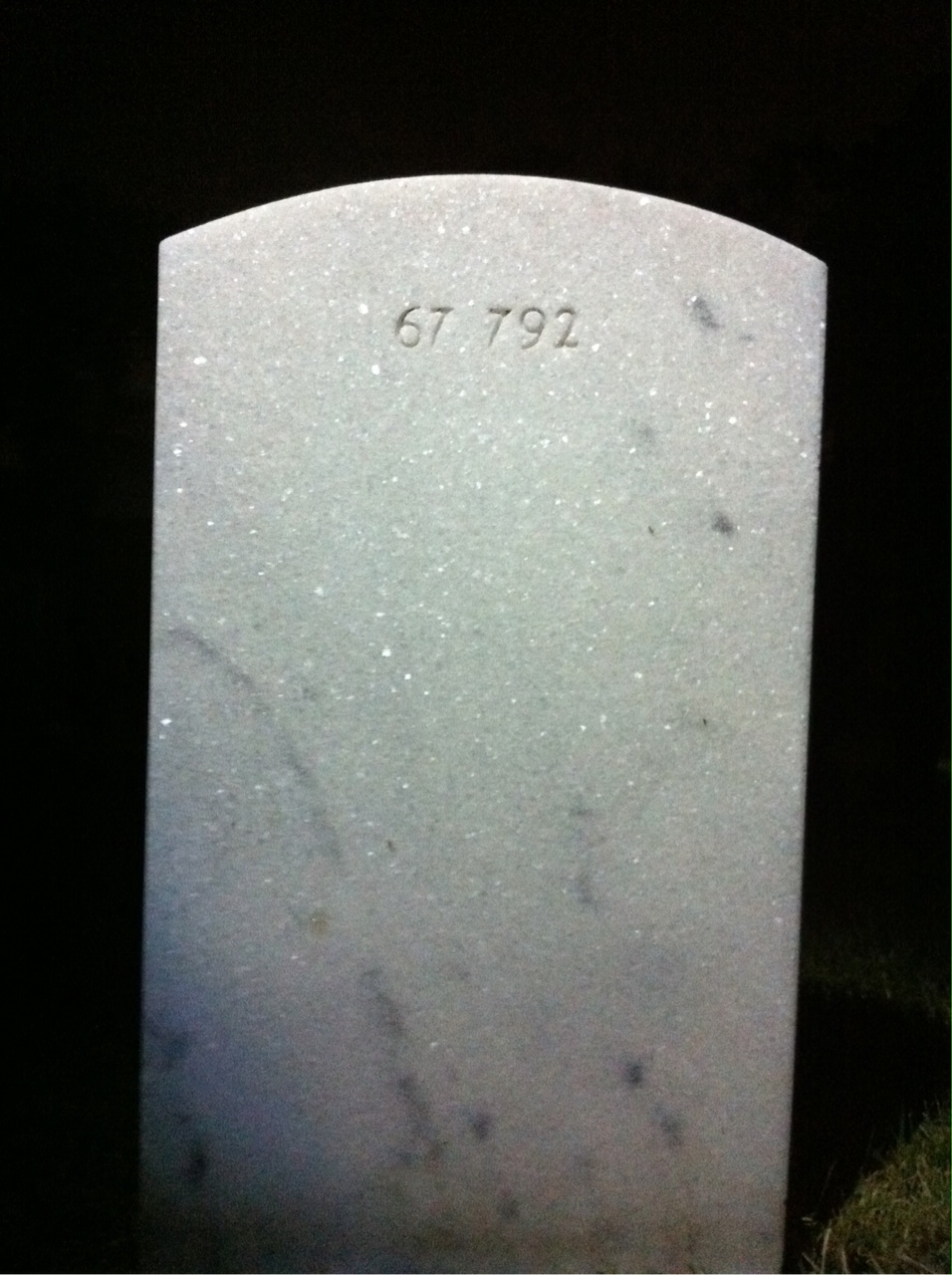 Back of headstone — Richard Amidon