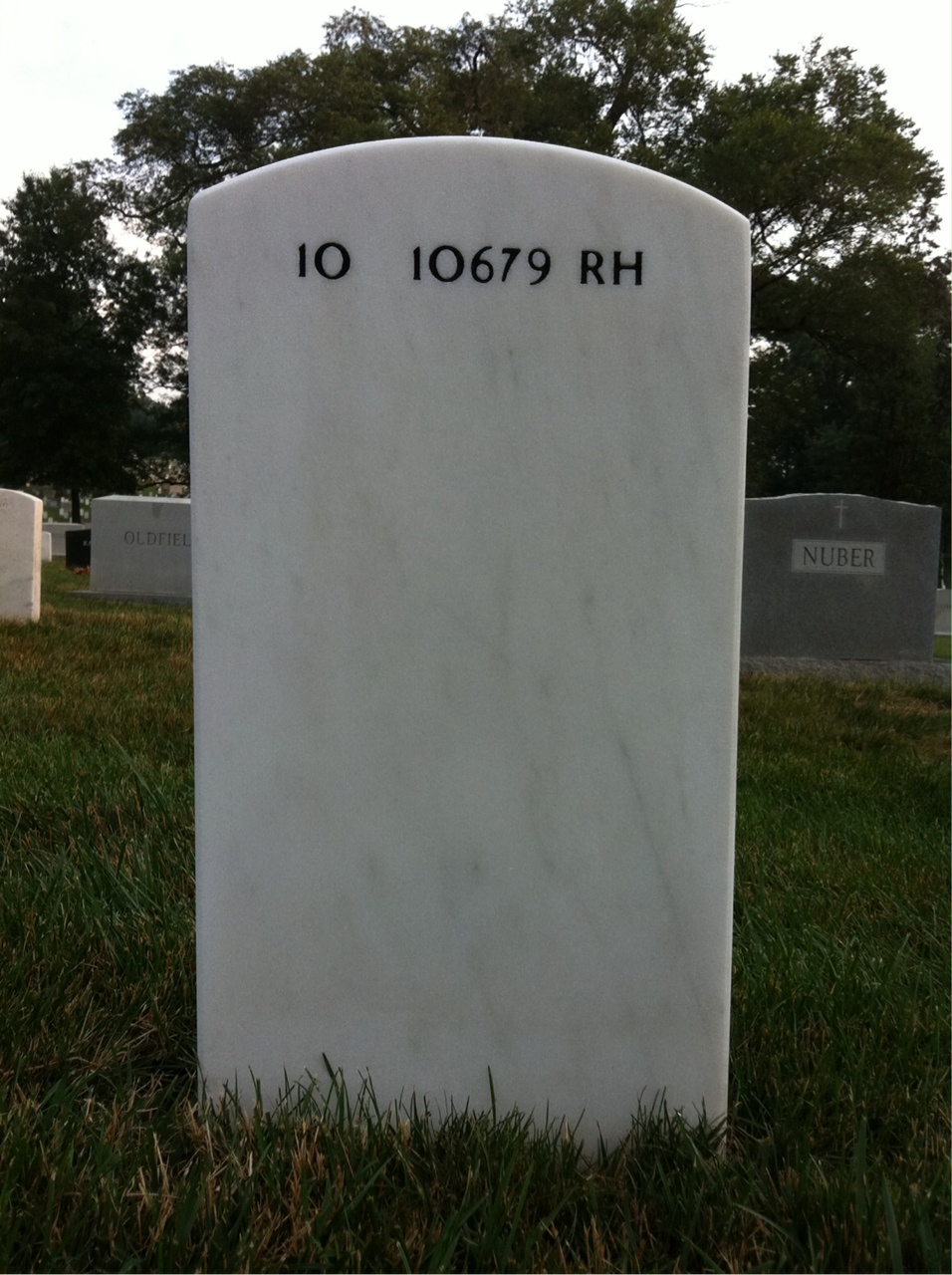 Back of headstone — George Doner