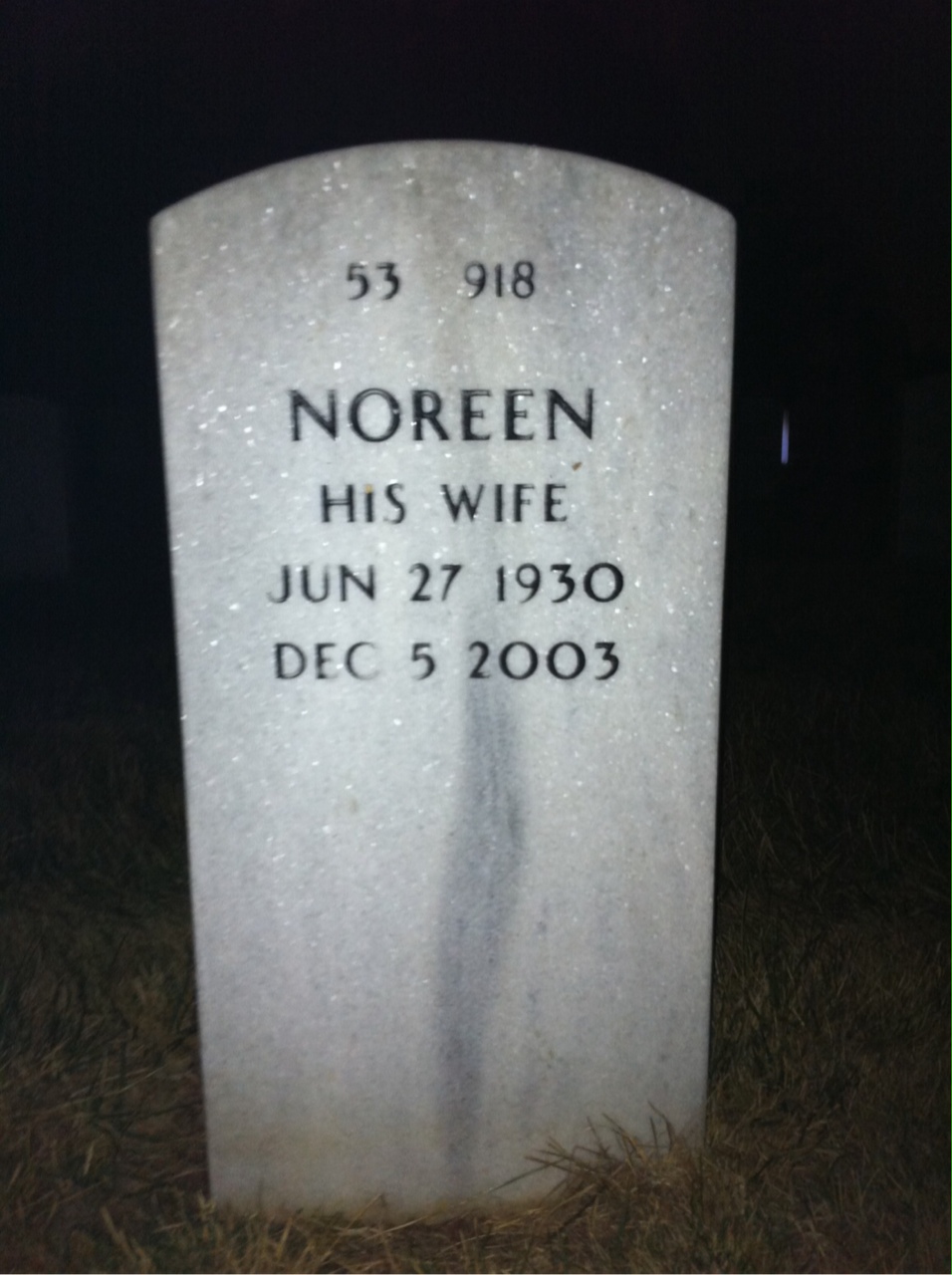 Back of headstone — Willie Collier