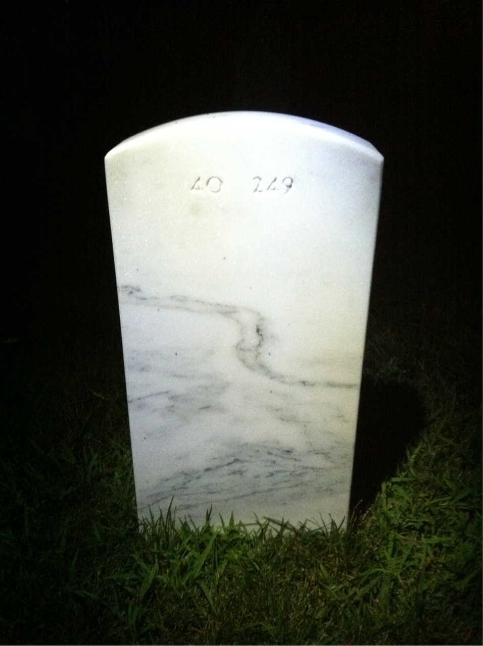 Back of headstone — John Champion