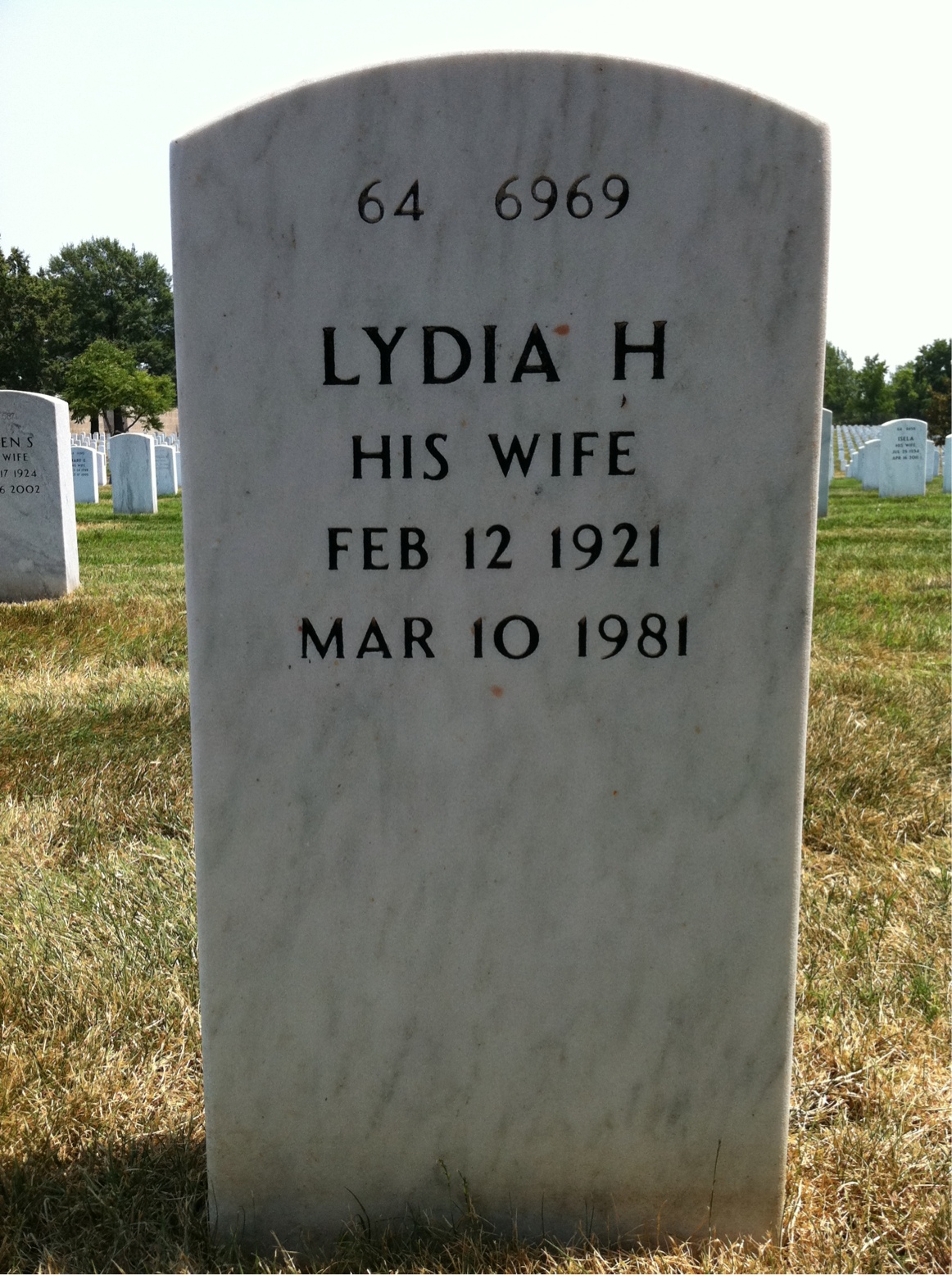 Back of headstone — Louie Baldo