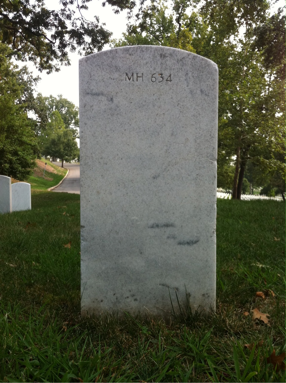 Back of headstone — Thomas Donald Plautz