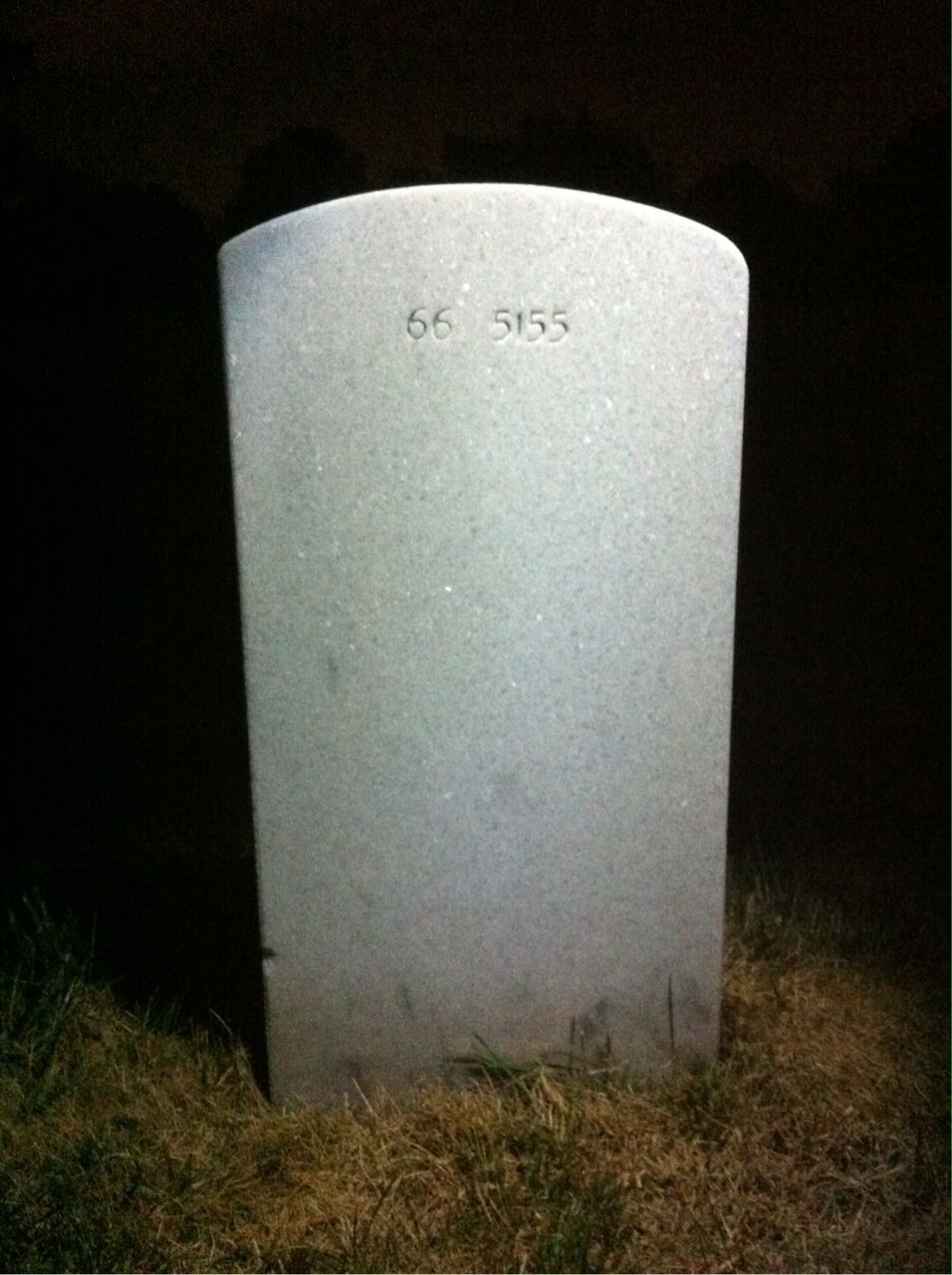 Back of headstone — William Donald Taylor
