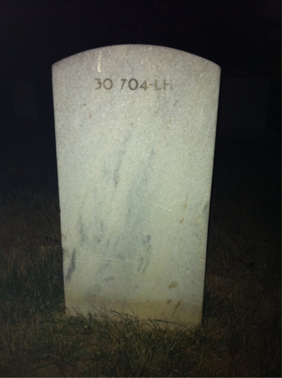 Back of headstone — Amy Allen