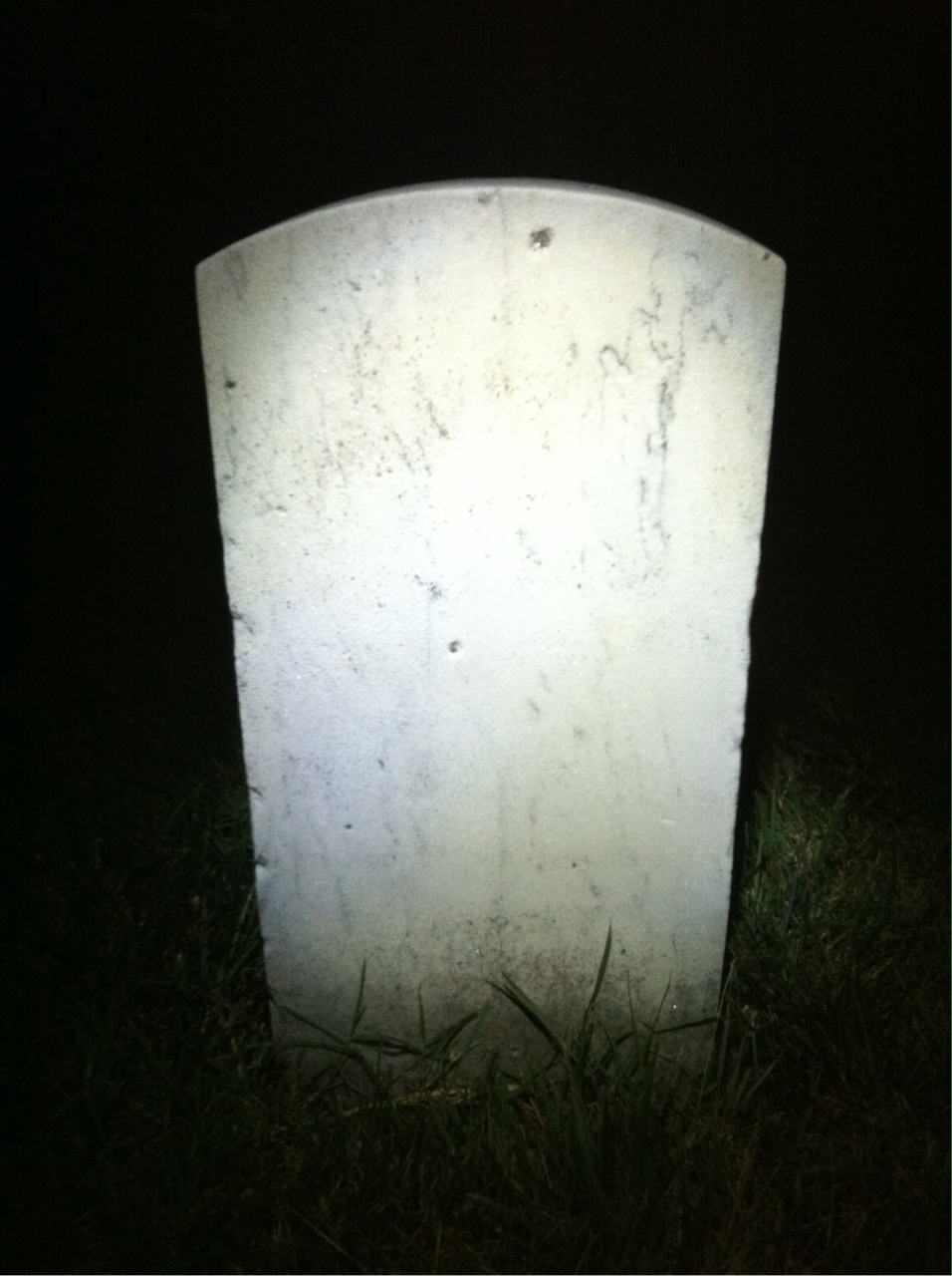 Back of headstone — Guy Ashley