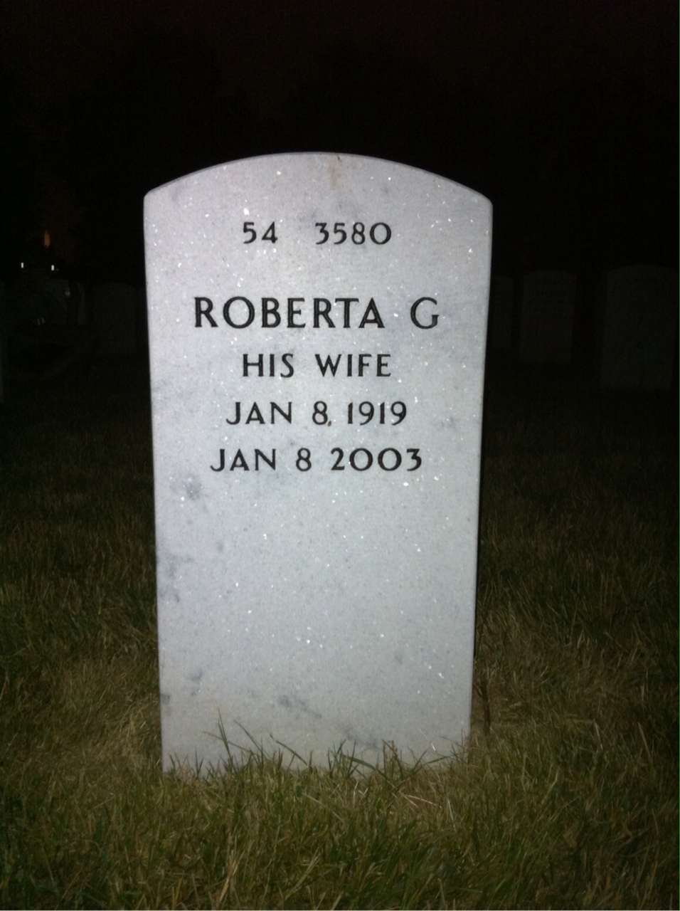 Back of headstone — William Abernethy