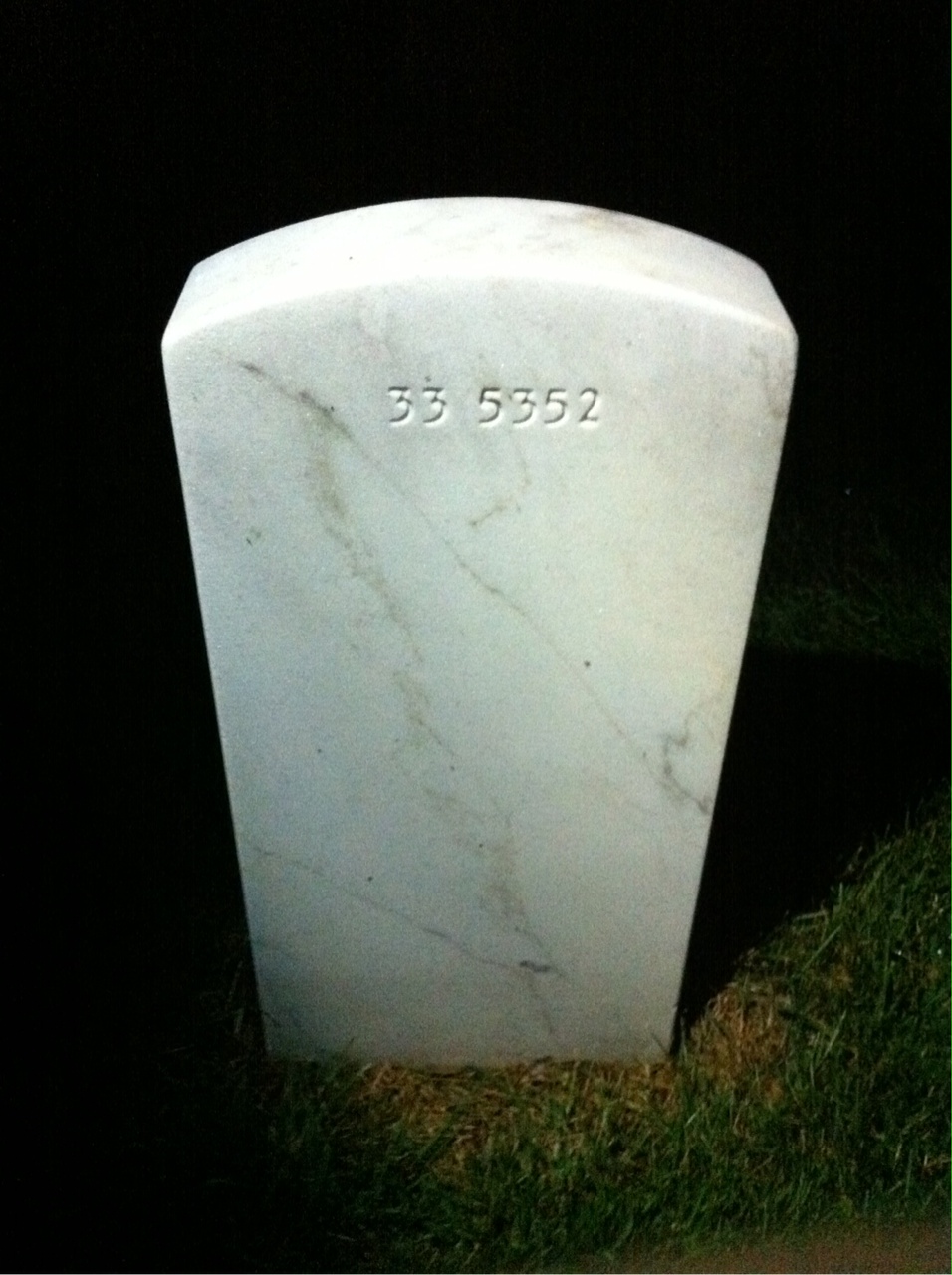 Back of headstone — Dorothea Barrett