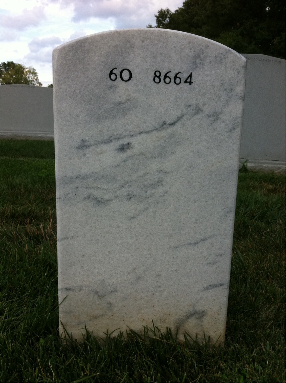 Back of headstone — David Mcmurray
