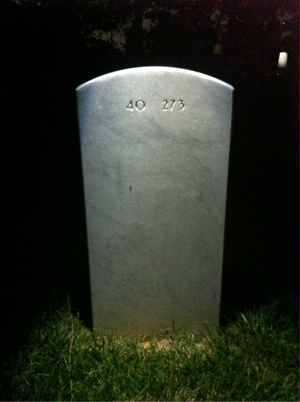 Back of headstone — Harry Alfred