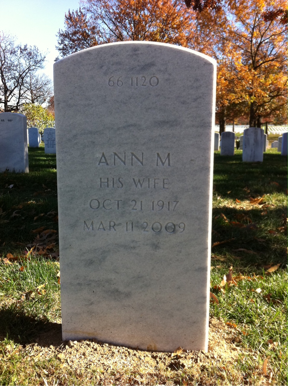 Back of headstone — Stephen Mancuso