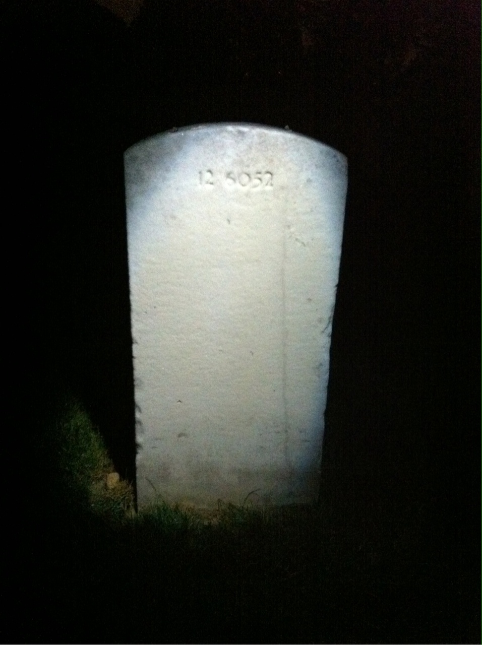 Back of headstone — Anna Mulnix