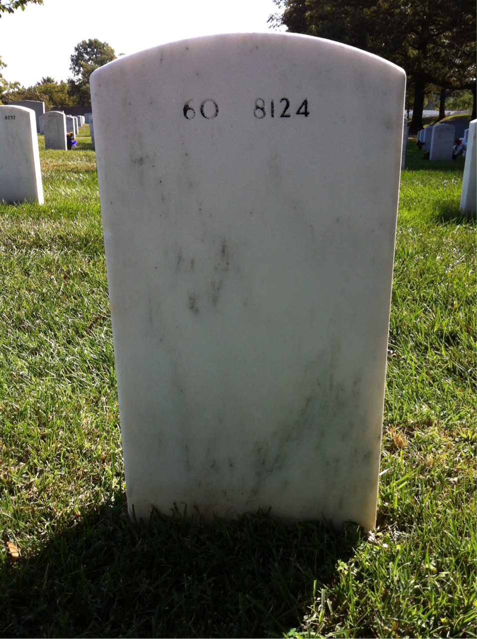 Back of headstone — Thomas Walkup