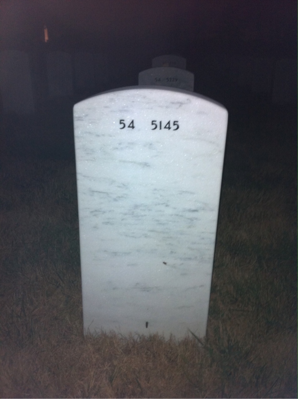 Back of headstone — Ralph Choffo