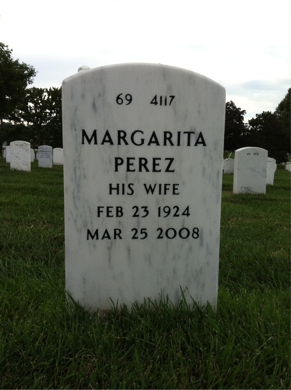 Back of headstone — Joseph Sablan