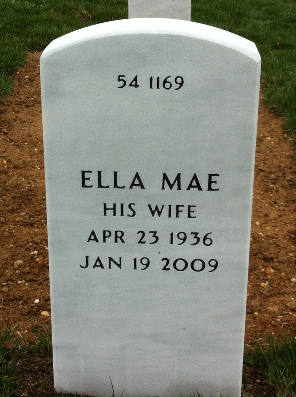 Back of headstone — William Torian